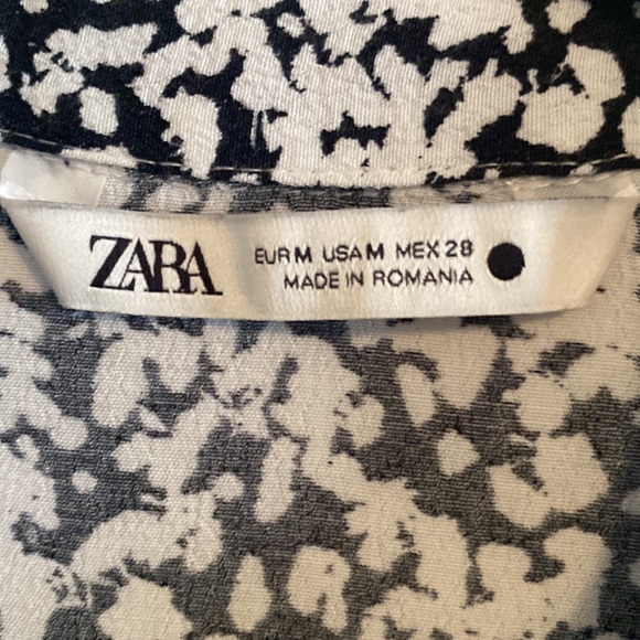 Zara Claris Black/White Print Mini Dress - Picture 13 of 14